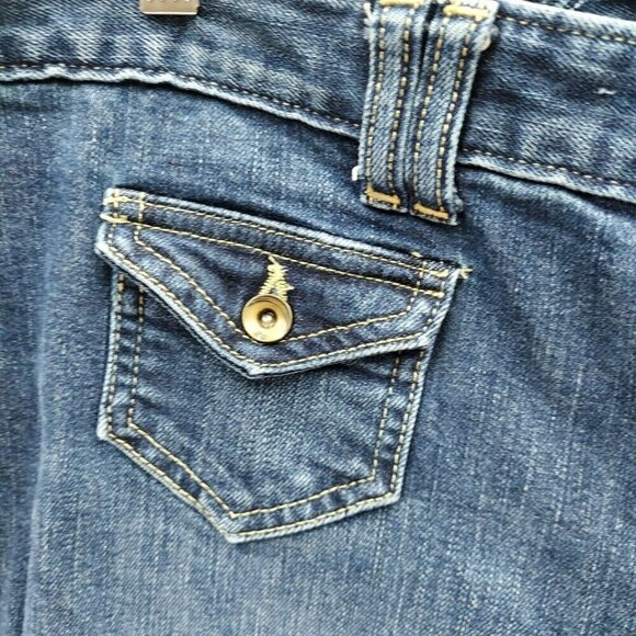 Tommy Hilfiger Classic Low Rise Boot Cut Women's Jeans Dark Denim Size 14 - Picture 7 of 13